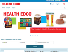 Tablet Screenshot of healthedco.com